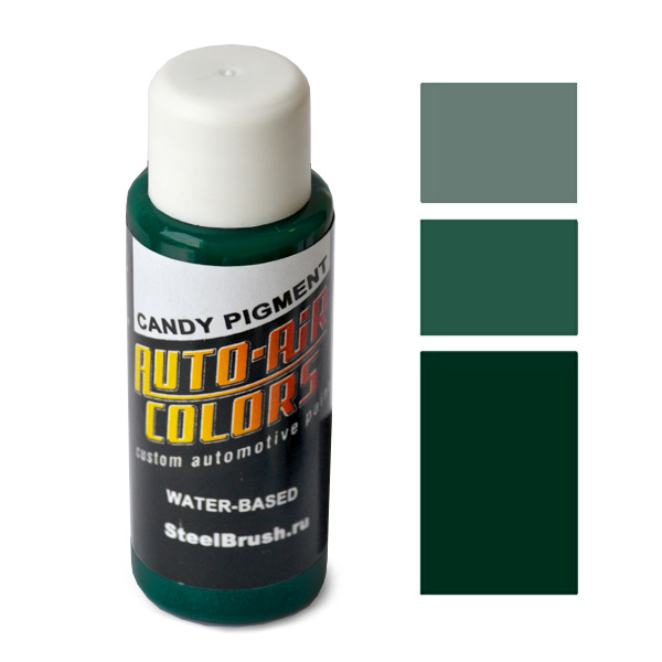 21071407. AutoAir Color Deep Green, water-candy pigment, 30 мл