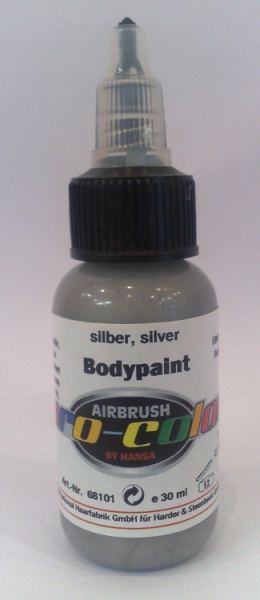Pro-Color Bodypaint 8101 Silver, 30 мл 68101